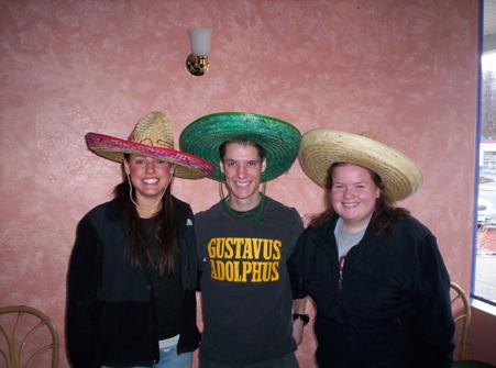 The three amigos, Mike, Helen, and Krissy, in 2008.