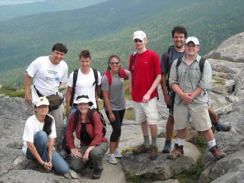 The group at the summit of Mount Monadnock, 2011.