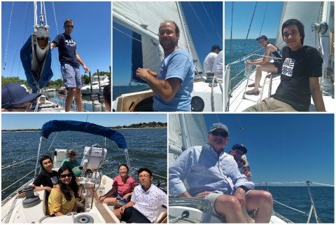 The group enjoyed a beautiful weather on the annual sailing trip!
